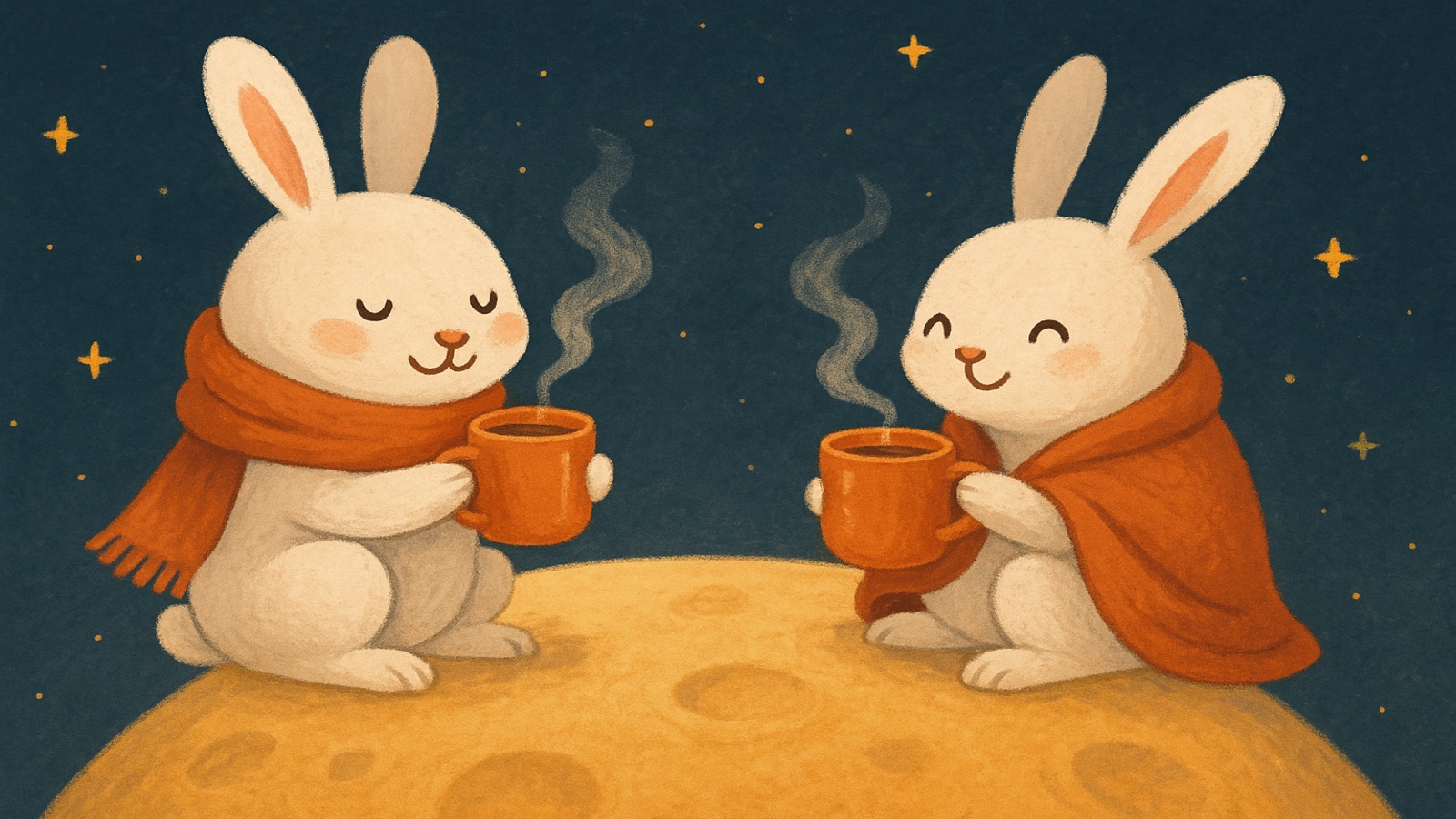 Cozy autumn meal and warm drinks arranged to illustrate inside-out warmth