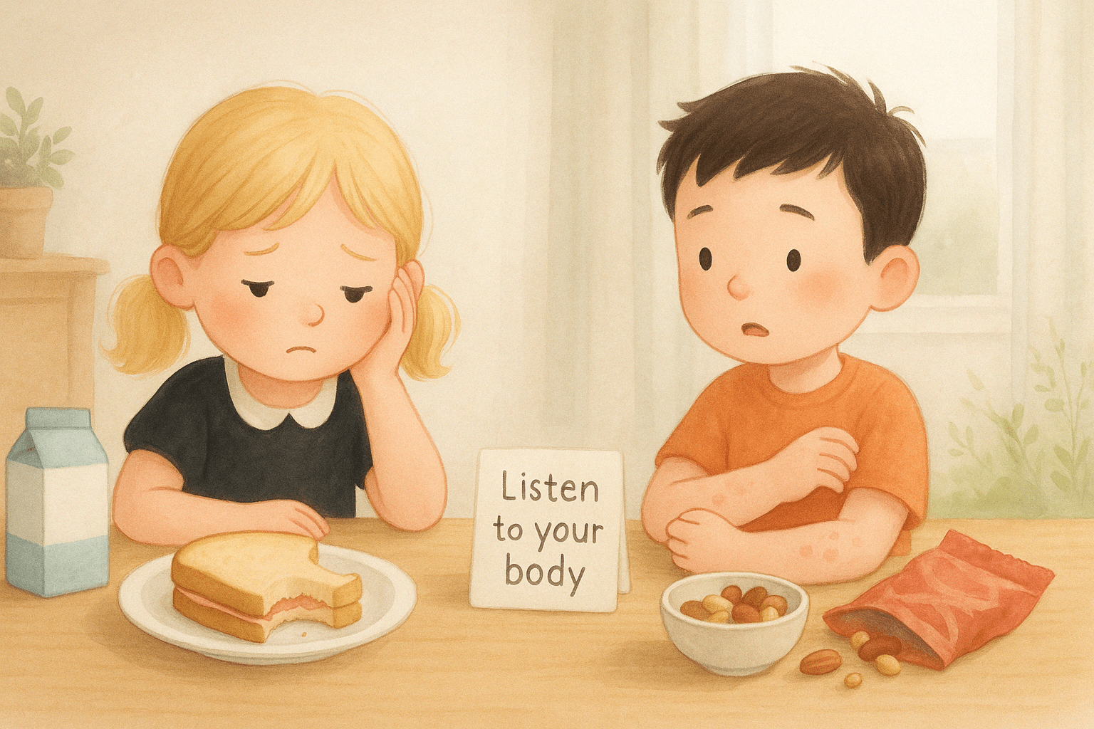 Person reflecting on unexplained symptoms that may be linked to hidden food allergies
