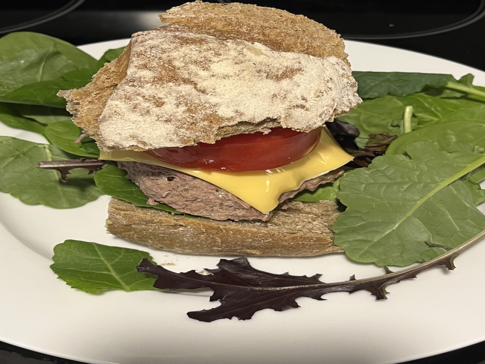 Japanese-style tofu and eggplant hamburger steaks on a plate